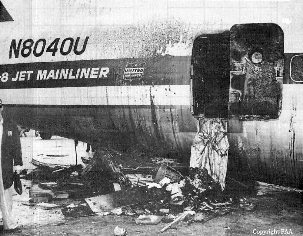 Crash of a Douglas DC812 in Denver 18 killed Bureau of Aircraft