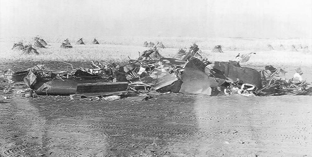 Crash of a Consolidated B24H1FO Liberator in Millingan 8 killed